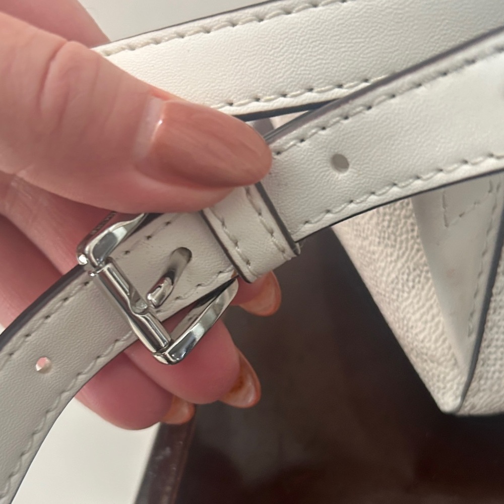 Michael Kors Cream Logo Mini Backpack - Picture 8 of 13